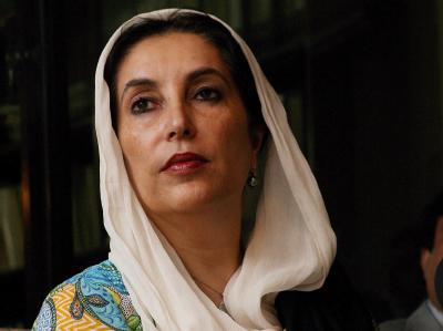 Benazir Bhutto im November 2007 - einen Monat vor ihrer Ermordung. Benazir Bhutto