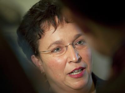 Die FDP-Fraktionsvorsitzende im Bundestag, Birgit Homburger. Die Freidemokraten bestehen auf die Gesundheitsprämie. Homburger
