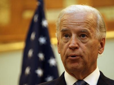 US-Vizepräsident Joe Biden während seines Besuchs in Bagdad. Biden in Bagdad