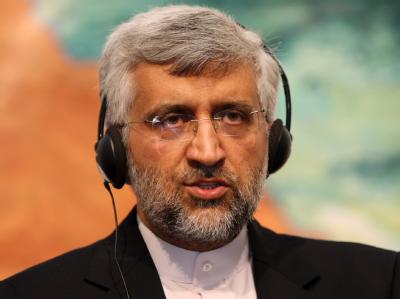 Irans Chefunterhändler Saeed Jalili bei Gesprächen zu Teherans Atomprogramm. Foto: epa/str/Archiv Iranischer Unterhändler