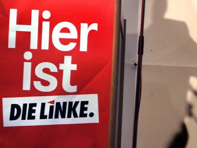 Nach Expertenmeinung könnte die Linke wieder zu einer ostdeutschen Partei werden. Foto: Frank Rumpenhorst Linken-Wahlkampf