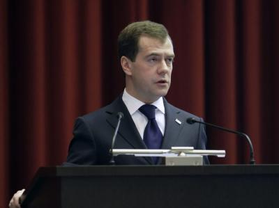 Kremlchef Medwedew: Atomwaffen sind Russlands Garantie für eine unabhängige Politik. Medwedew