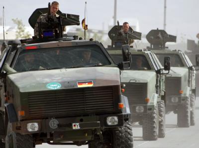 Bundeswehr-Konvoi im afghanischen Kundus. (Archiv- und Symbolbild) Bundeswehr-Konvoi