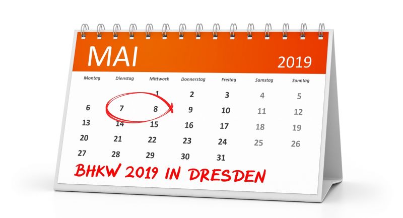 Am 07./08. Mai 2019 findet der BHKW-Branchentreff in Dresden statt.