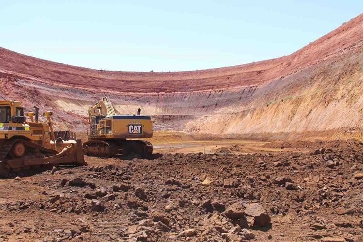Auf der Mt Weld-Mine; Foto: Lynas Corp.