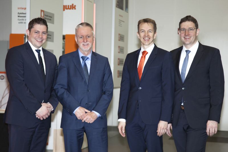 v.l.n.r. Nicolai Küls, Helmut Gries, Dr. Michael Zaun, Hendirk Niestert (Quelle: gwk)