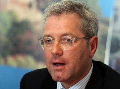 Norbert Röttgen bei der Bekanntgabe seiner Kandidatur für die NRW-Wahl. Foto: Oliver Berg Norbert Röttgen