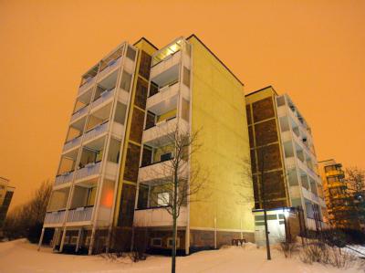 Das Haus im Rostocker Stadtviertel Groß Klein. Tatort