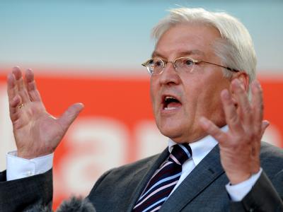 Der SPD Kanzlerkandidat Frank-Walter Steinmeier Berlin setzt auf die noch unentschlossenen Wähler. Frank-Walter Steinmeier