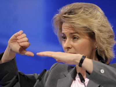 Ursula von der Leyen: «Ich bin gegen eine Erhöhung der Geldleistungen, also dass einfach mehr Geld an die Familien überwiesen wird». Ursula von der Leyen