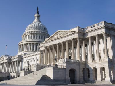 Blick auf das US-Kapitol in Washington. US-Kongress