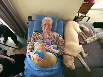 June Middleton, hier Anfang April, ist im Alter von 83 Jahren gestorben. June Middleton