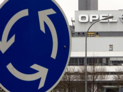 Blick auf das Opel-Werk in Eisenach. Opel-Werk