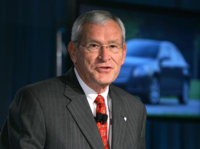 Edward Whitacre Jr., Verwaltungsratschef von General Motors (GM), während einer Pressekonferenz in Detroit. Foto: GM Edward Whitacre Jr.