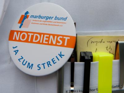 Ein 'Streik-Sticker'