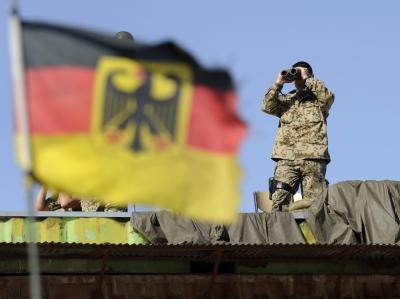 Ein Soldat im Lager der Bundeswehr im afghanischen Feisabad. (Archivfoto) Bundeswehrsoldat