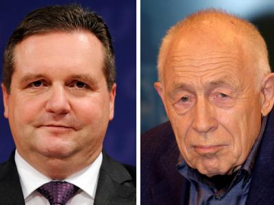 Der Landesvater und sein Schlichter: Der baden-württembergische Ministerpräsident Mappus (links) und der ehemalige CDU-General Geißler. Mappus und Geißler