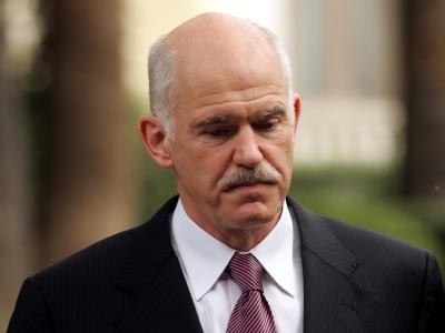 Ernste Miene: Griechenlands Regierungschef George Papandreou. Regierungschef Papandreou