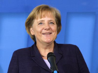 Bundeskanzlerin Merkel kann zufrieden sein: Die Umfragewerte für das bürgerliche Lager sind weiter gut. Gute Laune