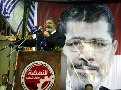 Mohammed Mursi ist Kandidat der Muslimbrüder. Foto: Khaled el Fiqi Kandidat Mursi