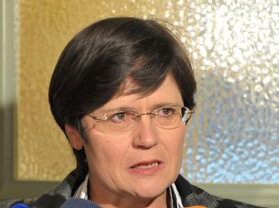 Die CDU-Kandidatin für das Ministerpräsidentenamt in Thüringen, Christine Lieberknecht. Christine Lieberknecht