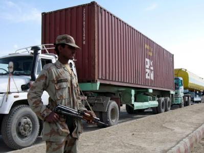 Ein Grenzposten an der pakistanisch-afghanische Grenze. (Archivbild) Pakistanisch-afghanische Grenze