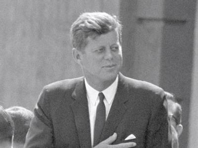 John F. Kennedy während seines Berlin-Besuchs im Juni 1963. John F. Kennedy