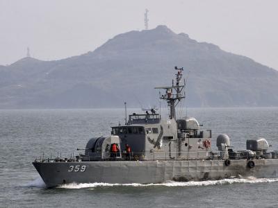 Ein Boot der südkoreanischen Marine während einer Patrouille. (Archivbild) Marineboot