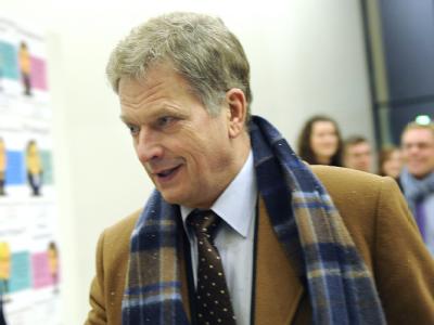 Der konservative Ex-Minister Sauli Niinistö gilt als Favorit. Foto: Kimmo Brandt Sauli Niinistö