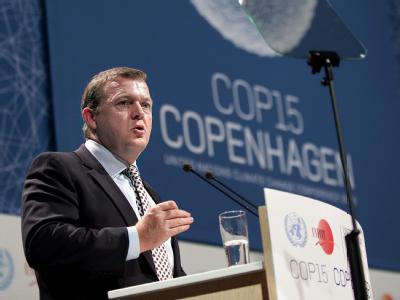 Dänemarks Ministerpräsident Lars Løkke Rasmussen beim Klimagipfel in Kopenhagen. Lars Løkke Rasmussen