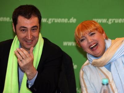 Gute Laune bei den Grünen: Cem Özdemir und Claudia Roth. Özdemir und Roth