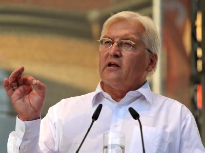 SPD-Kanzlerkandidat Frank-Walter Steinmeier bei einer Wahlkampfveranstaltung. SPD-Kanzlerkandidat