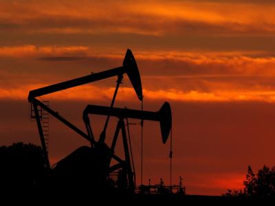 Ölpumpen auf einem Ölfeld bei Los Angeles (Symbolfoto). Ölpumpen