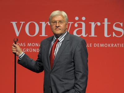 Bundesaußenminister und SPD-Kanzlerkandidat Frank-Walter Steinmeier gibt das Rennen nicht verloren. SPD-Kanzlerkandidat Steinmeier