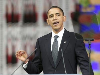 Barack Obama während seiner Rede bei der Preisverleihung in Oslo. Obama-Rede