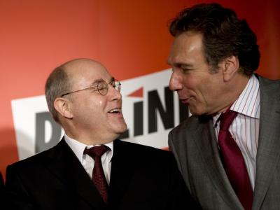Gregor Gysi und Klaus Ernst zeigen sich entspannt. (Archivbild) Gysi und Ernst