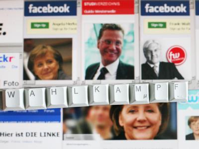 Auf zahlreichen Seiten wird für eine Teilnahme an der Bundestagswahl geworben. Internet-Wahlkampf