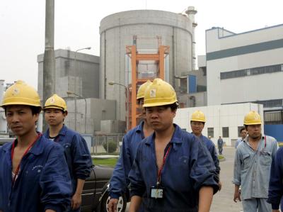 Atomkraftwerk in Qinshan (Archivbild): China hat nach eigenen Angaben einen «Durchbruch» in der Wiederaufarbeitung abgebrannter Brennelemente erzielt. AKW in China