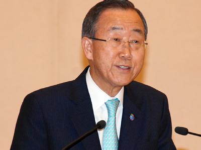 UN-Generalsekretär Ban Ki Moon will einen Gipfel der Blockfreien Staaten Ende September im Iran nutzen, um sich mit dem religiösen Führer, Chamenei, sowie Präsident Ahmadinedschad zu treffen.. Foto: str/Archiv UN-Generalsekretär Ban Ki Moon