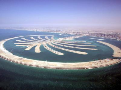 Schauplatz des verbotenen Kusses: Die künstliche Insel Palm Jumeirah (Archiv). Palmeninseln in Dubai