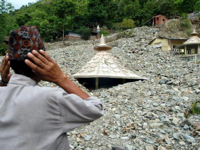 Ein Erdrutsch in Nepal hat mehr als 50 Menschen getötet. (Archivfoto von 2003) Erdrutsch in Nepal