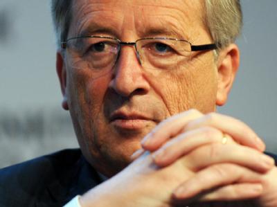 Der luxemburgische Premierminister und Vorsitzende der Eurogruppe, Jean-Claude Juncker. Juncker
