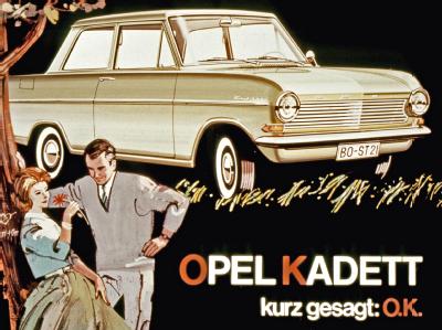 1899 rollte der erste Opel in Rüsselsheim vom Band. Der Kadett wurde in den 1960ern zum Erfolgsmodell. Opel Kadett