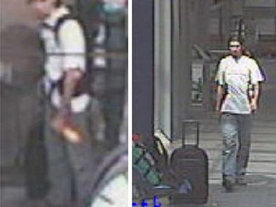 Videograbs von Tatverdächtigen im Fall der in zwei Regionalexpress-Zügen sichergestellten Kofferbomben (Bilder vom 31.7.2006). Mutmaßliche Kofferbomber