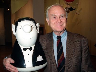 Loriot mit dem Knollennasenmann. Loriot