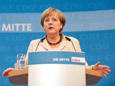 Angela Merkel: «Die Koalition arbeitet.» Angela Merkel