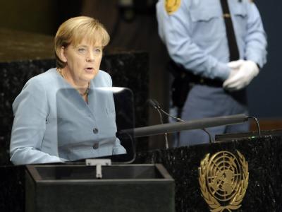 Kanzlerin Merkel spricht am Dienstag vor dem UN-Millenniumsgipfel in New York. UN-Gipfel in New York