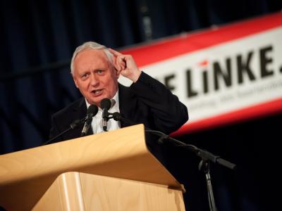 Lafontaine ist weiter im Gespräch. Foto: Oliver Dietze/Archiv Oskar Lafontaine