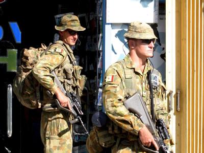Soldaten der australischen Friedentruppe in Osttimor. (Archivbild) Osttimor