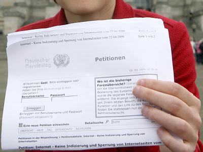 Die geplanten Sperren im Netz haben in der Internet-Gemeinde heftigen Widerstand hervorgerufen. Petition gegen Internet-Sperren